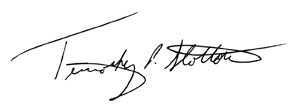 Timothy P. Slottow signature
