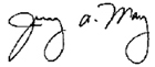 Jerry A. May Signature